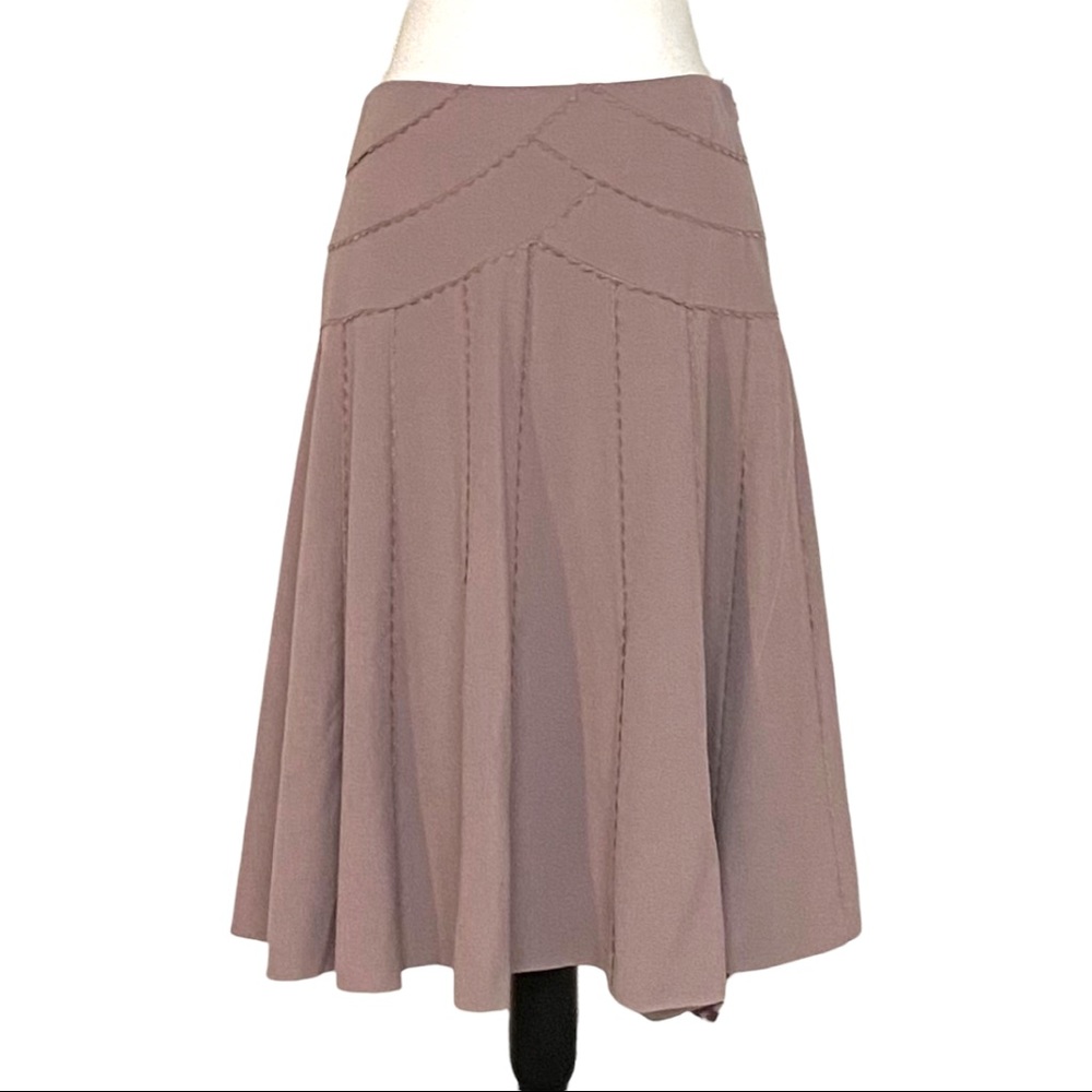 Anthropologie Elevenses A-line Full Skirt Size 6 in Mauve